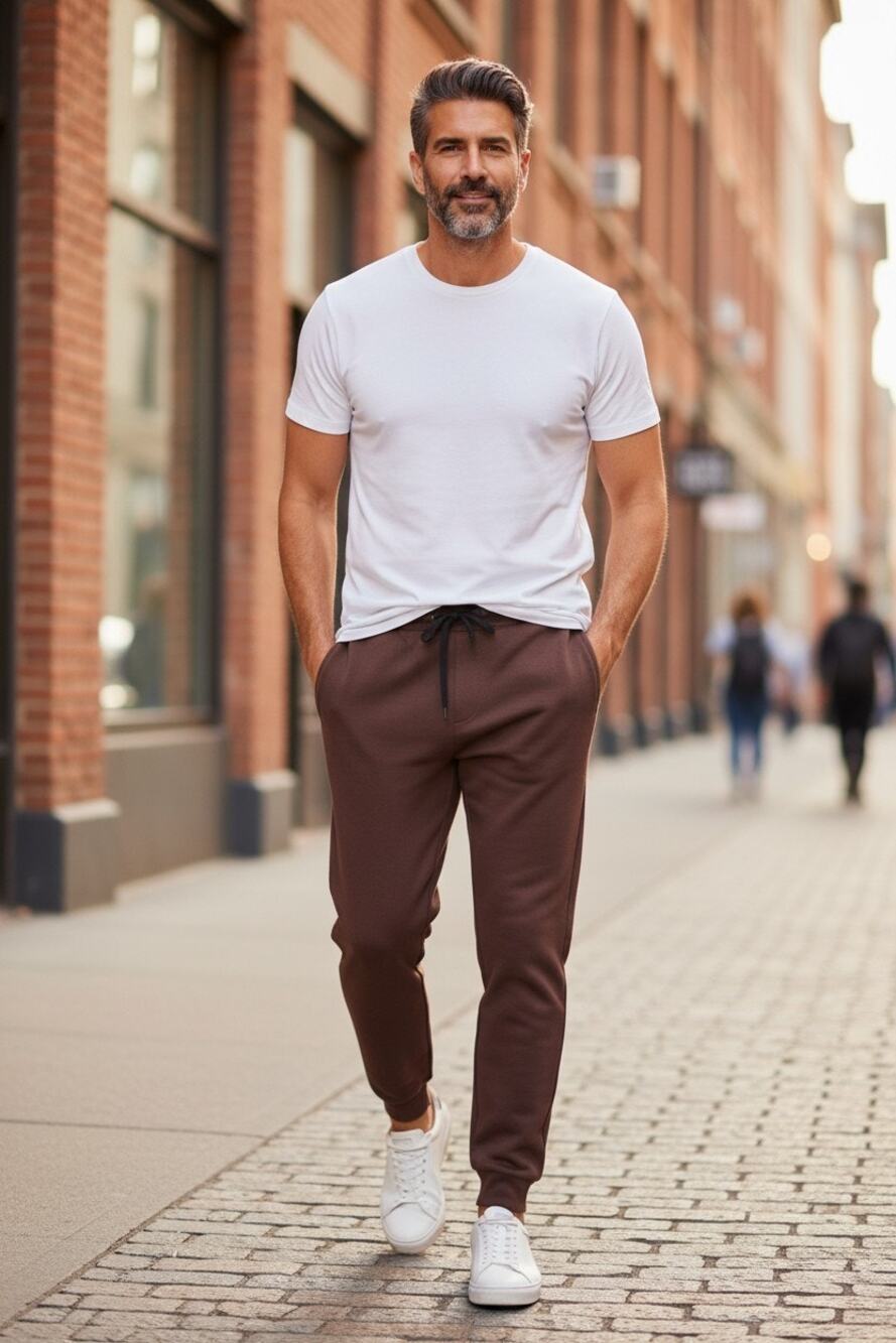 Member's Mark Men's Everyday Active Jogger XL Cinnamon Stick Brown